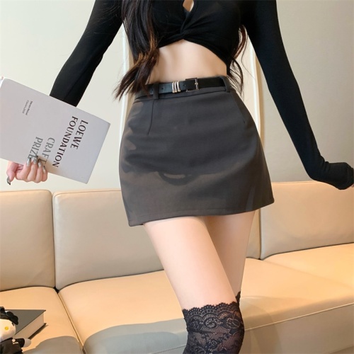 Actual shot of 2024 autumn and winter skirt for women with high waist and hips, pain relieving cover, anti-exposure boot skirt