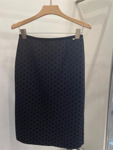 Autumn new arrival wavy polka dot skirt for women mid-length