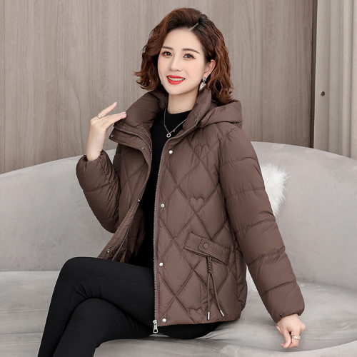 2024 new middle-aged and elderly fattened down jacket for women Korean version loose warm oversize thickened jacket