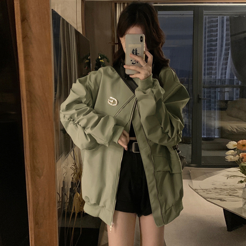 Flight suit jacket, women's baseball uniform, overalls, couple's wear, iron-standard design, niche design