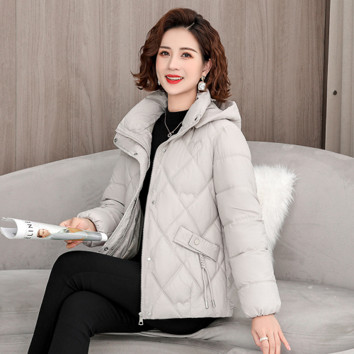 2024 new middle-aged and elderly fattened down jacket for women Korean version loose warm oversize thickened jacket