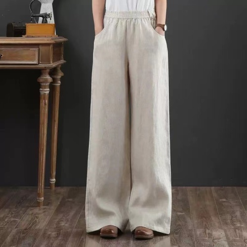 2024 Autumn New Wide Leg Casual Pants Women's Straight Loose Drape Slim Long Pants