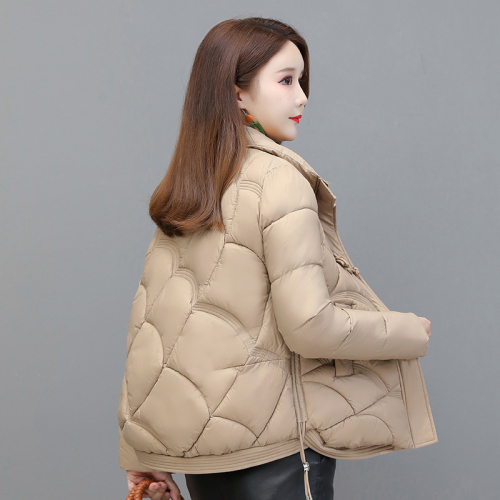Red button-down short down jacket for women plus size hot style winter Korean style cotton-padded jacket