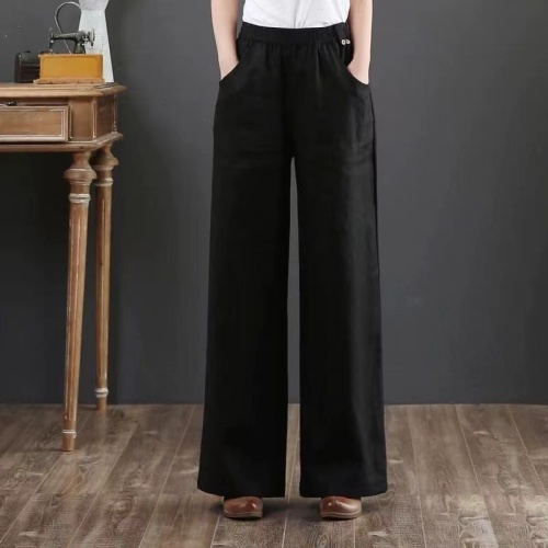 2024 Autumn New Wide Leg Casual Pants Women's Straight Loose Drape Slim Long Pants