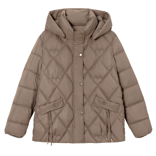 2024 new middle-aged and elderly fattened down jacket for women Korean version loose warm oversize thickened jacket