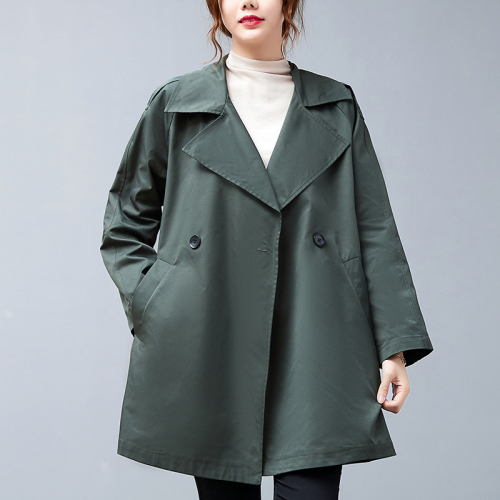 Women's mid-length windbreaker new style fashion casual short workwear coat windbreaker