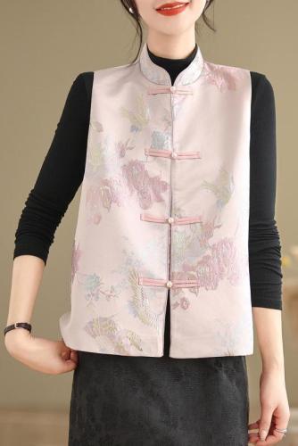 Autumn new new Chinese style national style jacquard embroidered waistcoat vest