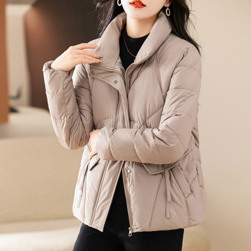 Real shot of down cotton coat women's fashion 2024 new cotton coat Korean style loose cotton jacket short thickened coat