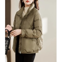Cotton short style women's winter new style women's light and fashionable thin coat for little people