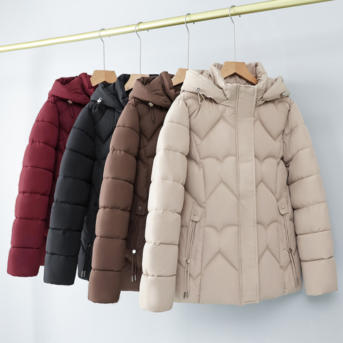 Real shot of down cotton coat plus size women's clothing 2024 new winter Korean version loose thickened fat MM bread coat cotton coat