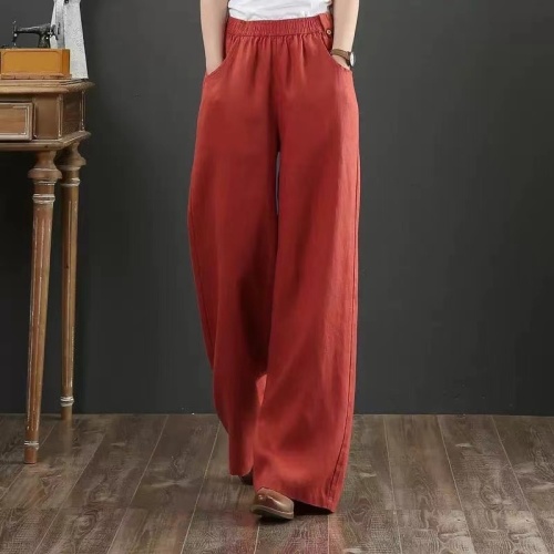 2024 Autumn New Wide Leg Casual Pants Women's Straight Loose Drape Slim Long Pants