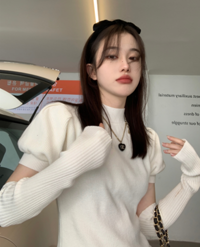 Red French Needle Tea Break Dress for Kids - 2024 Early Autumn New Sweet and Spicy Style, Waist-Catching and Sexy Bustle Skirt