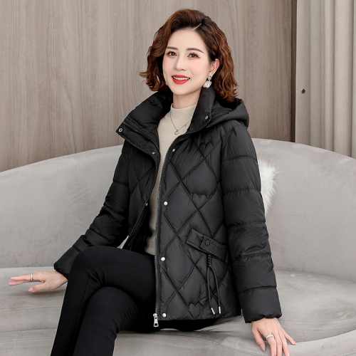 2024 new middle-aged and elderly fattened down jacket for women Korean version loose warm oversize thickened jacket