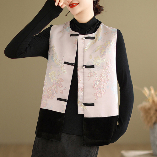 Autumn new new Chinese style national style jacquard embroidered waistcoat vest