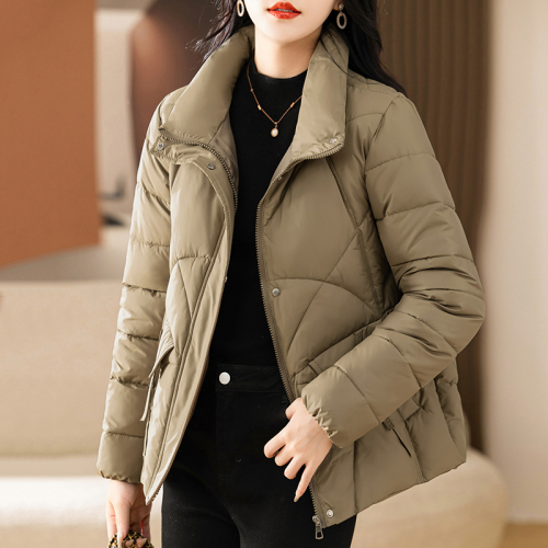 Real shot of down cotton coat women's fashion 2024 new cotton coat Korean style loose cotton jacket short thickened coat