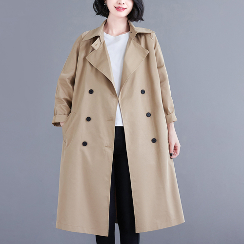 Windbreaker Women's Mid-Length New Fashion Temperament Casual Long Workwear Jacket Windbreaker