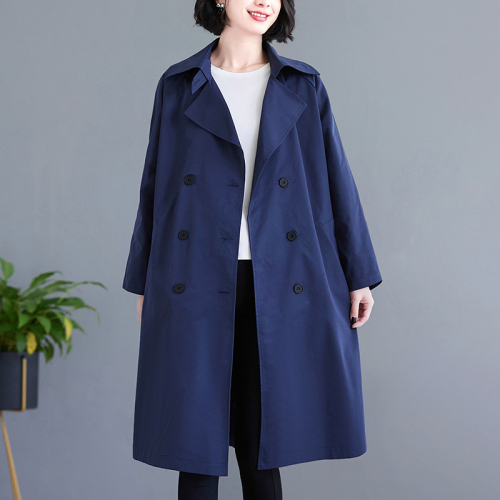 Windbreaker Women's Mid-Length New Fashion Temperament Casual Long Workwear Jacket Windbreaker