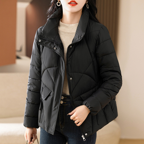 Real shot of down cotton coat women's fashion 2024 new cotton coat Korean style loose cotton jacket short thickened coat