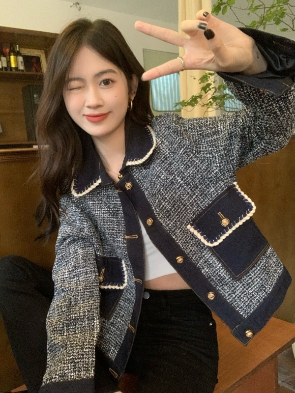 Design niche new style versatile short style short jacket