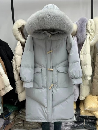 Yalu same style down jacket for women 2024 new style mid-length fashion Korean version thickened winter