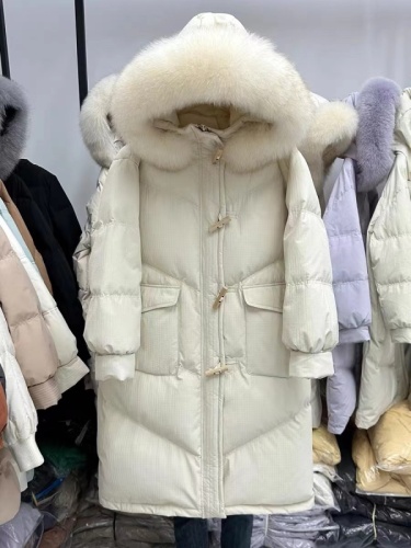 Yalu same style down jacket for women 2024 new style mid-length fashion Korean version thickened winter