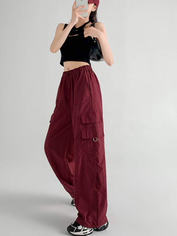 Overalls for women, loose-fitting summer new casual straight wide-leg pants for small men