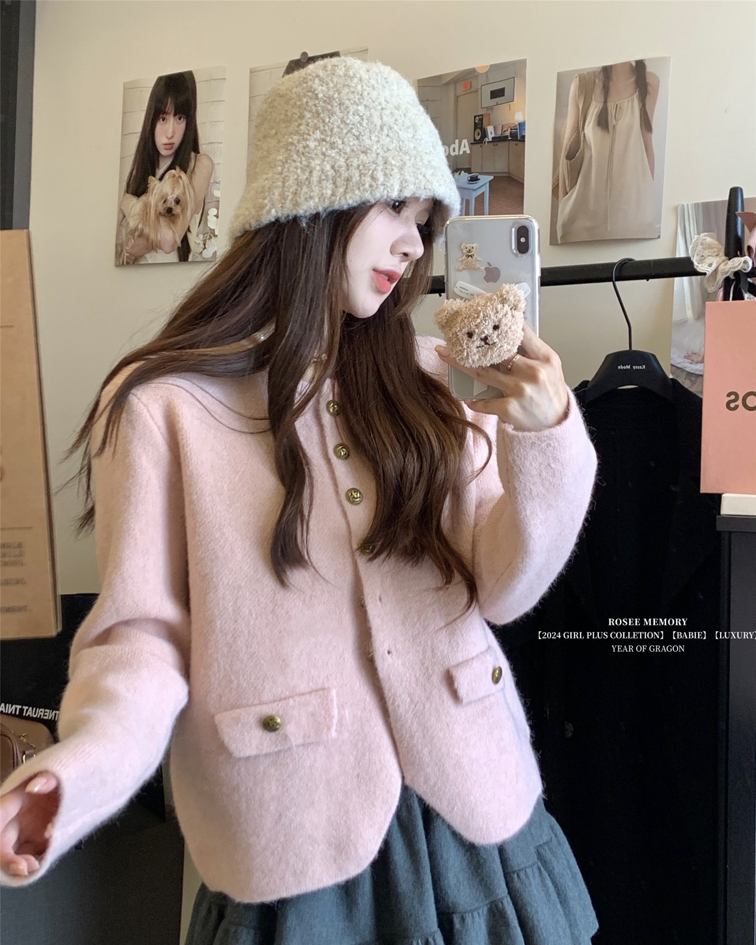 Actual shot ~ Xiaoxiangfeng sweater jacket for women in autumn slimming knitted cardigan and temperament short top