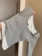 260g Modal 2*2 threaded brushed bottoming shirt for women with spring, autumn and winter plus velvet and thickened long sleeves