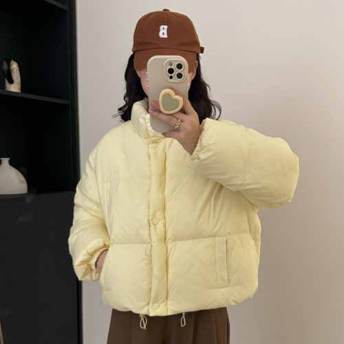 Real shot of women's cotton coat, Korean style short bread coat, small person, large size, Hong Kong style loose down jacket, student fat MM