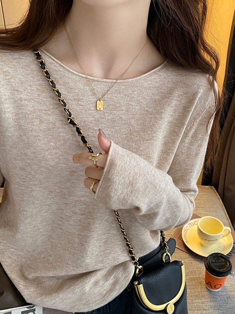 Lazy outerwear knitted cardigan sweater coat women's autumn and winter loose slimming thin style versatile short sleeve top 