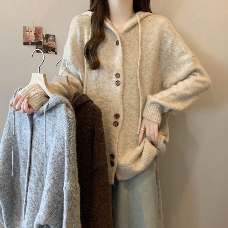 New Large Size Autumn Korean Style Loose Slim Fashion Casual Knitted Sweater Tops for Women