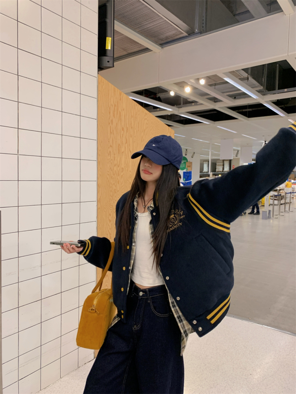 Jacket women's new autumn and winter popular quilted casual Korean style versatile baseball uniform