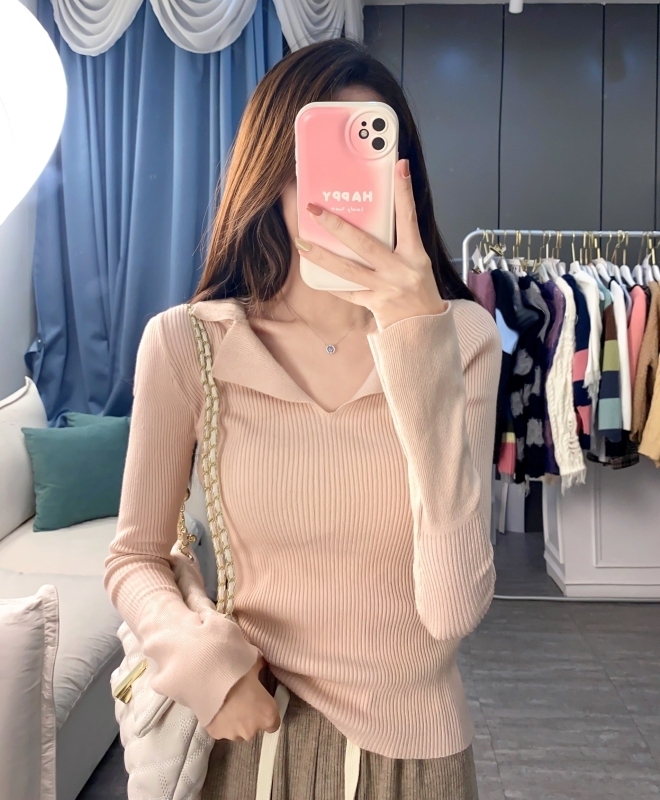 Spot thirteen lines of Korean style French niche knitwear autumn and winter new style early autumn outer wear women's sweater trend