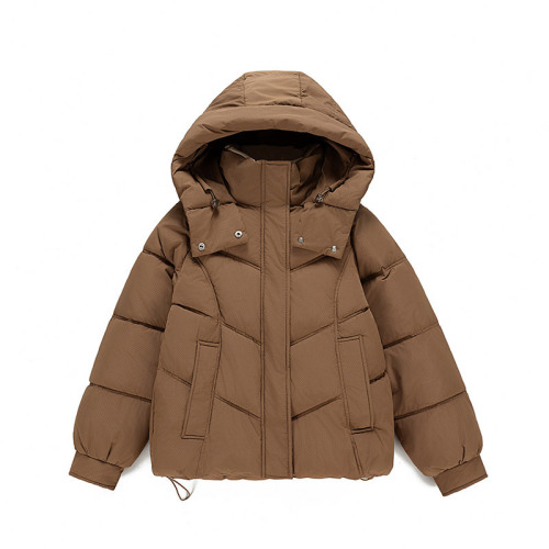 Real shot of Bai Ling'er down jacket for women in winter 2024 new style small short thickened cotton coat