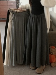 Hand-painted Autumn/Winter Glutinous Rice Skirt Walk Pants Soft and Versatile Wide Leg Pants High-Waisted Slimming Drape Casual Pants