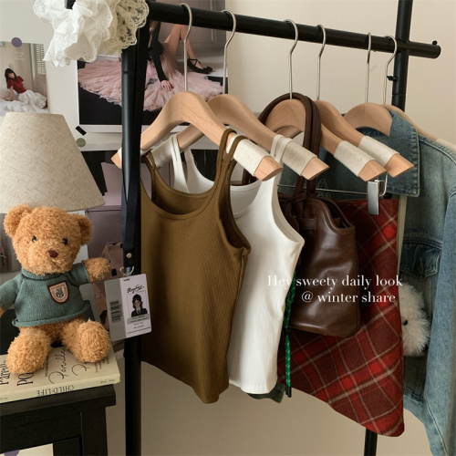 Real shot!  Camisole women's underwear with beautiful back underwear all-in-one with breast pads brushed bottoming top