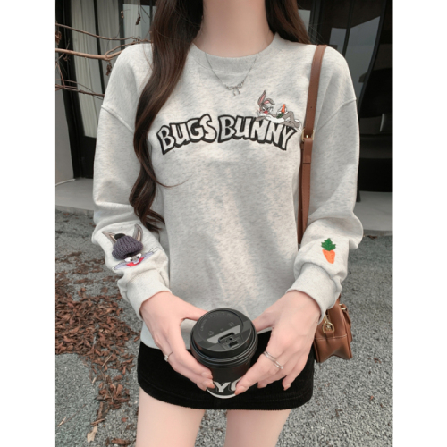 Photographed Huacian Composite Embroidered 3D Decorative Women's Autumn Stylish Retro Very Pretty Sweatshirt