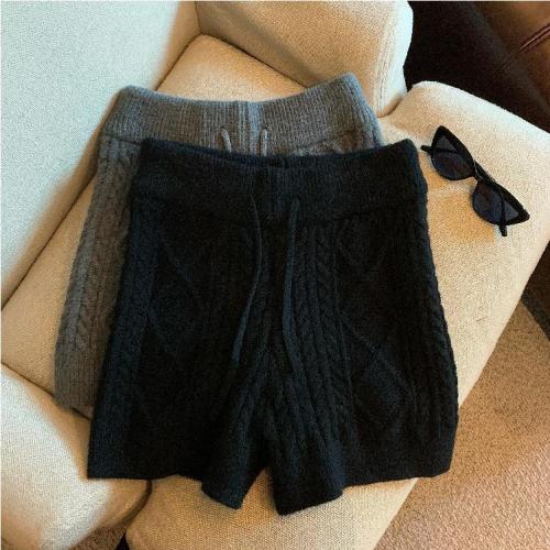 Real Shot Autumn Winter High Waist Twill Shorts 