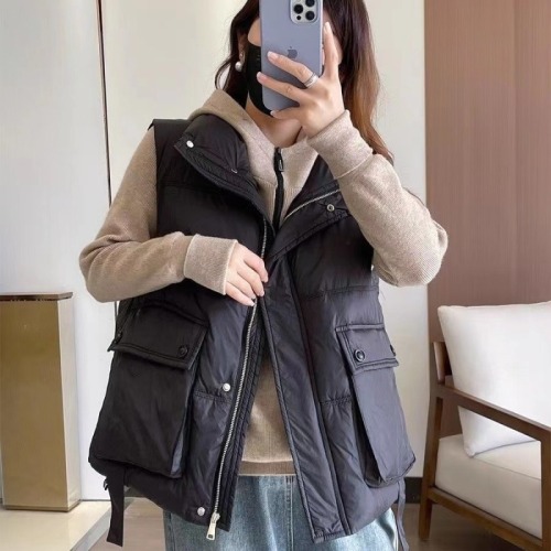 Fat mm cotton vest women's autumn and winter Korean version plus size 200 pounds loose vest vest thickened jacket