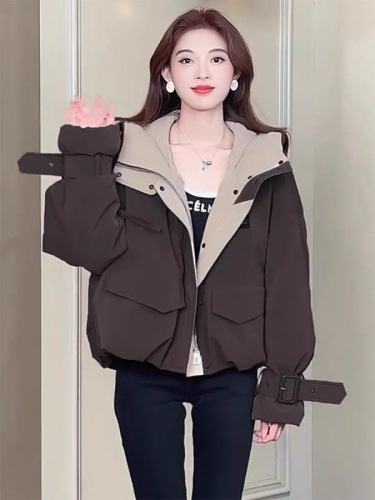 Net picture 2024 autumn and winter new high-end European quilted jacket, high-end Maillard thickened parka cotton clothing for women