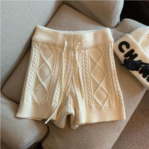 Real Shot Autumn Winter High Waist Twill Shorts 