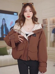 Net picture 2024 autumn and winter new high-end European quilted jacket, high-end Maillard thickened parka cotton clothing for women