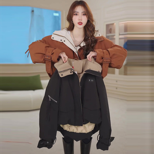 Net picture 2024 autumn and winter new high-end European quilted jacket, high-end Maillard thickened parka cotton clothing for women