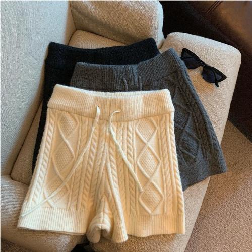 Real Shot Autumn Winter High Waist Twill Shorts 
