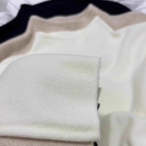 Thick and Soft Half High Neck Underwear Top Women's Autumn Winter 2024 Warm Integrated Fleece Thickened Knitted Underwear Sweater 