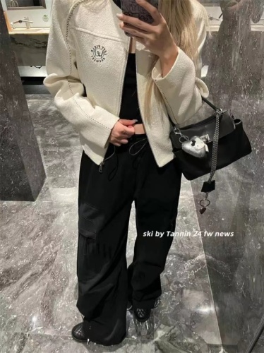 ski by Tannin Chitu og Xiangxiang embroidered baseball jacket women's new versatile slim slim casual top