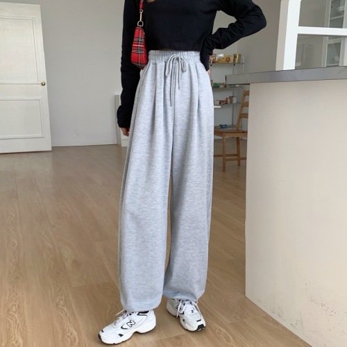 Fish Scale Casual Wide Leg Pants Slimming Versatile Pants