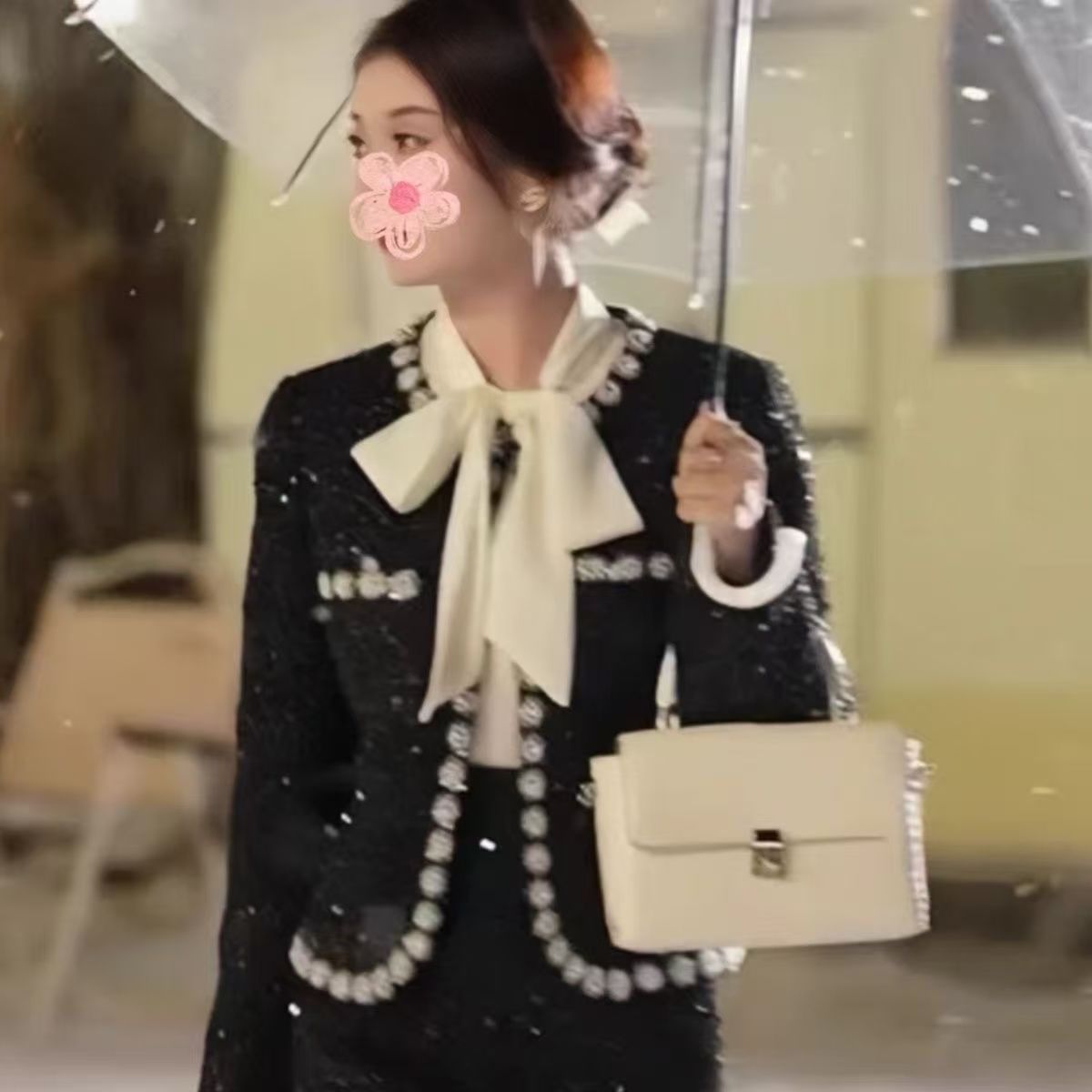 New exquisite women's wear heavy industry small fragrance style slimming slim temperament sequined jacket