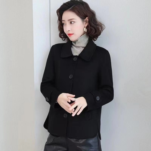 Korean style temperament woolen coat 2024 autumn and winter new style foreign style loose fashion casual versatile coat