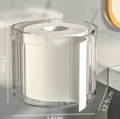 Tissue paper roll box, face towel wall-mounted storage box, home creative paper roll box, living room light luxury multi-functional paper box